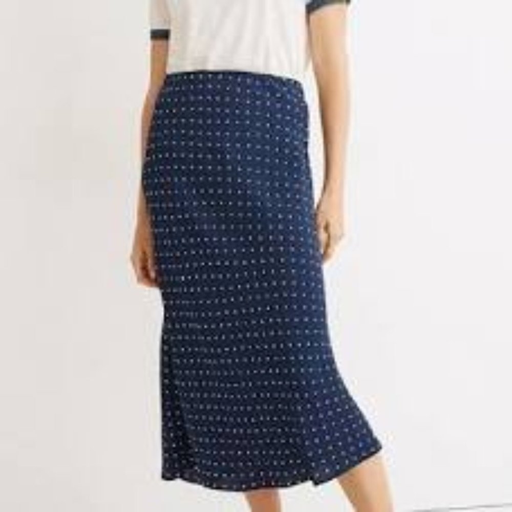 Madewell Midi Polka Dot Skirt